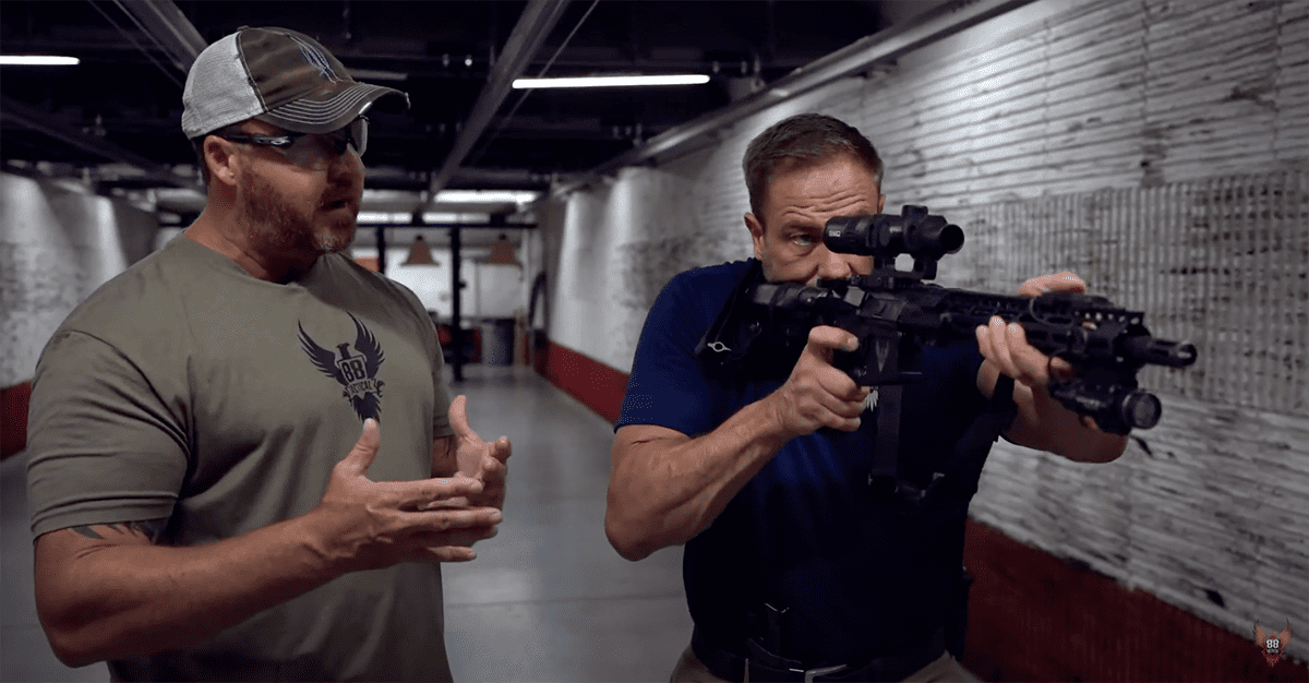 88 Tactical instructors demonstrate how to conduct a proper rifle check