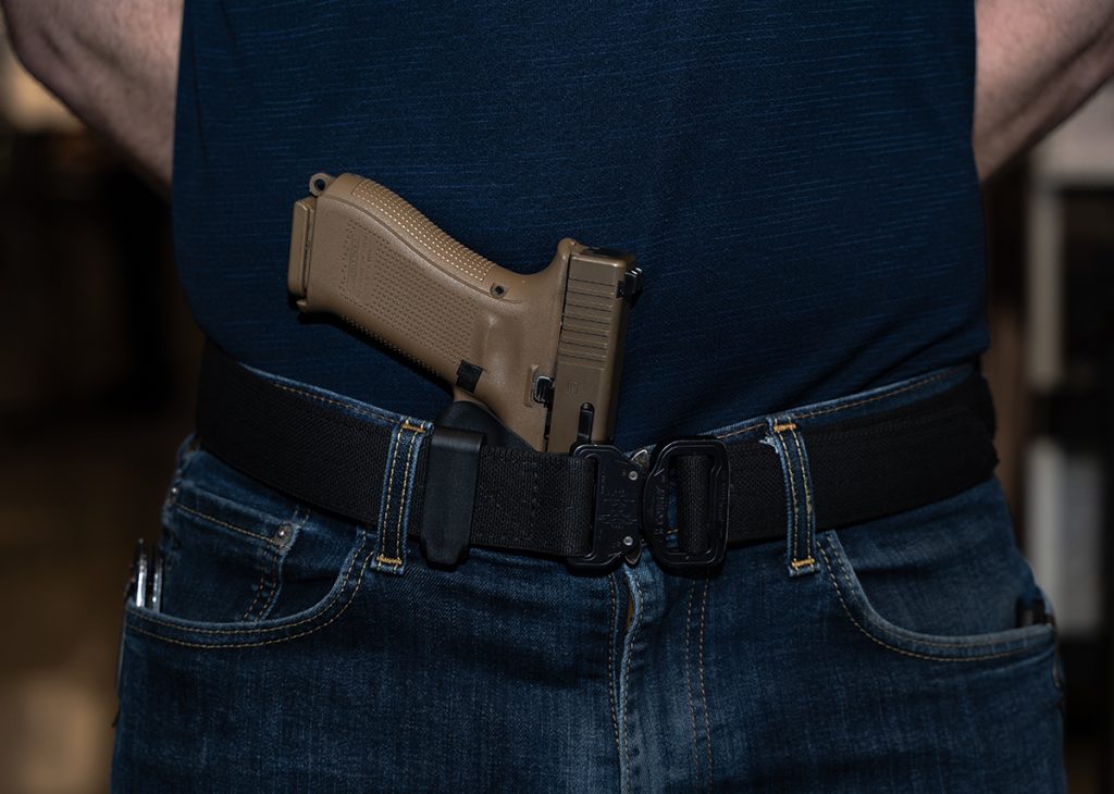 Concealed carry in the Appendix position 