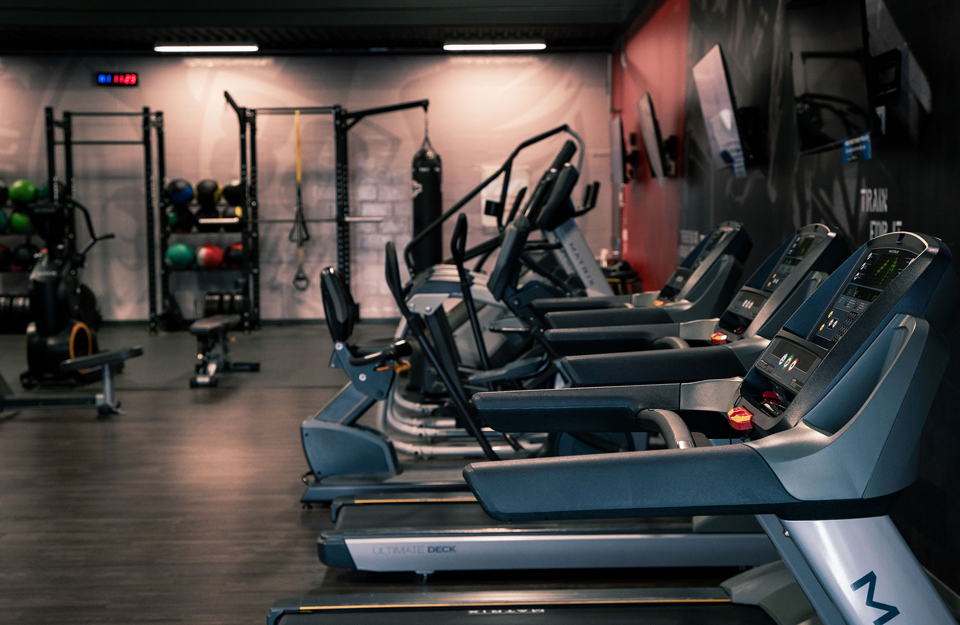 Treadmills at the 24/7 Omaha-based fitness center